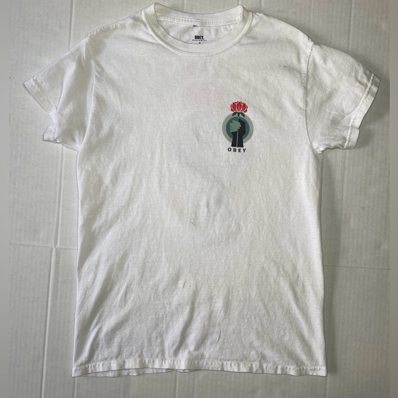 Obey Other - Obey Rise Above Small White Tshirt